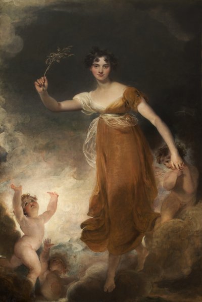 Portrait of Georgina Maria, Lady Leicester as Hope by Thomas Lawrence